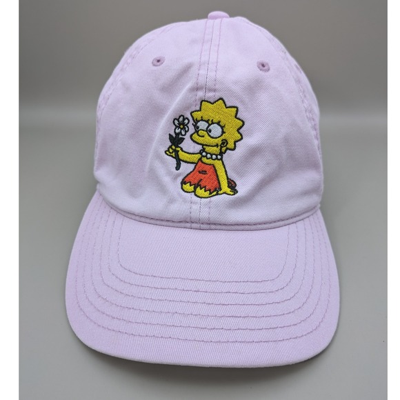 MAD Engine Accessories - The Simpsons Mad‎ Engine Embroidered Strapback Hat Cap Light Pink